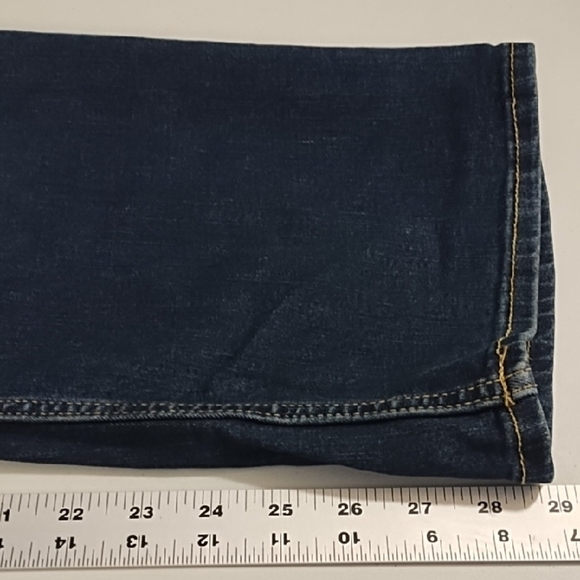 Dark Denim Stretch Jeans Classic Relaxed Everyday Jean - Picture 6 of 12